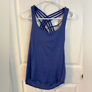 Lululemon Wild Tank Top Women’s 6 Heathered Sapphire Blue / Mini Coast Camo